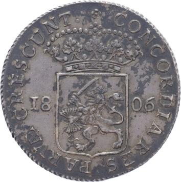 Holland Zilveren dukaat of rijksdaalder 1806
