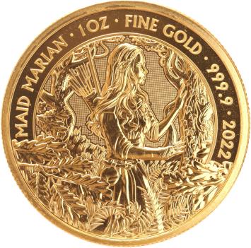 Great Britain 100 pounds gold 2022 Maid Marian