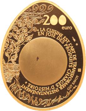 Frankrijk 200 euro goud 2017 Restaurant Guy Savoy proof