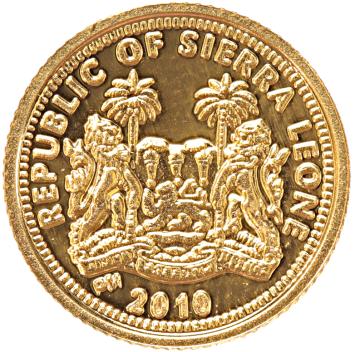 Sierra Leone 4 Dollars gold 2009 Michael Jackson proof