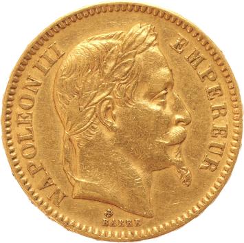 France 20 Francs 1863bb