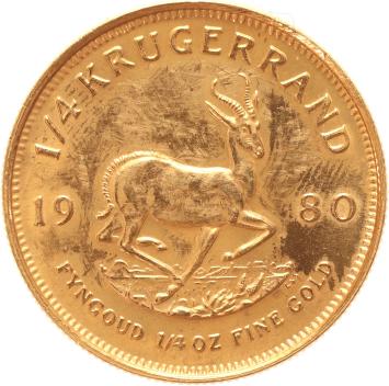 South Africa 1/4 Rand 1980