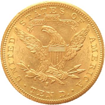 USA 10 Dollars 1886s