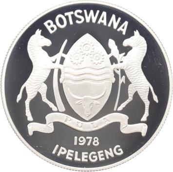 Botswana 5 Pula Gemsbok 1978 silver Proof