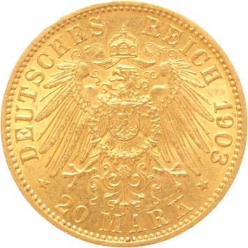 Germany Prussia 20 Mark 1903a