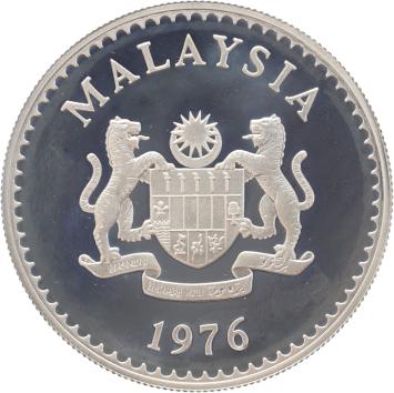 Malaysia 15 Ringgit 1976 Malaysian Gaur silver Proof