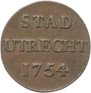 Utrecht-stad Duit 1754/39