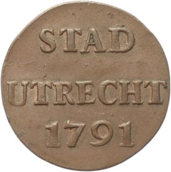 Utrecht-stad Duit 1791