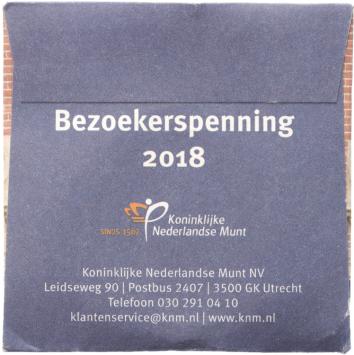 Nederland 2018 Dag van de Munt Bezoekerspenning in envelopje KNM