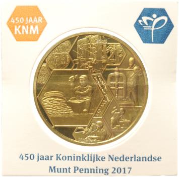 Nederland 2017 450 jaar Koninklijke Nederlandse Muntpenning  in munthouder KNM