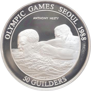 50 Gulden 1988 Nesty Olympiade Seoel Proof