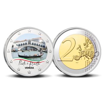 2 Euro munt kleur Ponte di Rialto Venezia