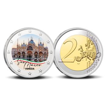 2 Euro munt kleur Basilica di San Marco Venezia