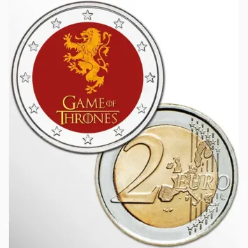 2 Euro munt kleur Game of Thrones IV
