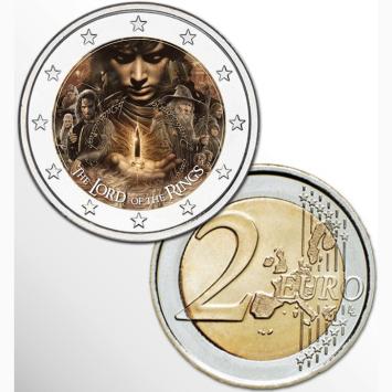 2 Euro munt kleur Lord of the Rings