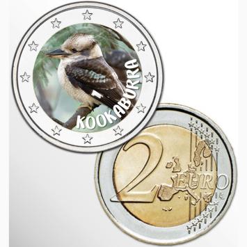 2 Euro munt kleur Kookaburra