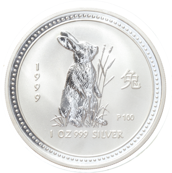 Australia Lunar 1 Haas 1999 1 ounce silver