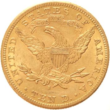 USA 10 Dollars 1886s