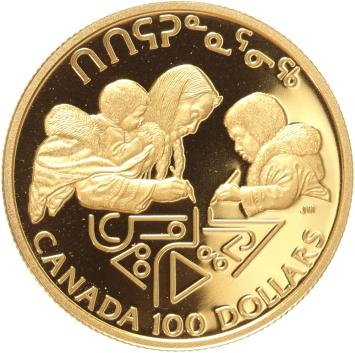 Canada 100 Dollars 1990 Women with Children
