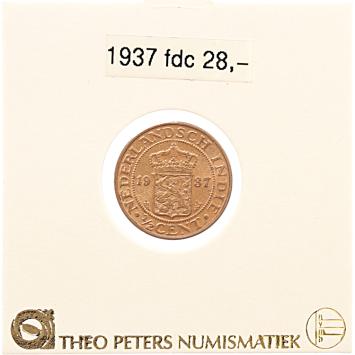 Nederlands Indië 1/2 cent 1937 fdc