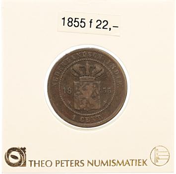 Nederlands Indië 1 cent 1855 f