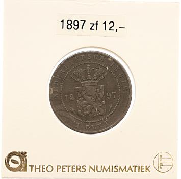 Nederlands Indië 1 cent 1897 zf