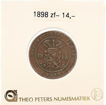 Nederlands Indië 1 cent 1898 zf-