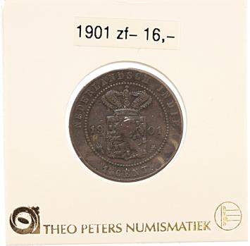 Nederlands Indië 1 cent 1901 zf-