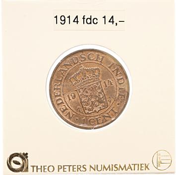 Nederlands Indië 1 cent 1914 fdc