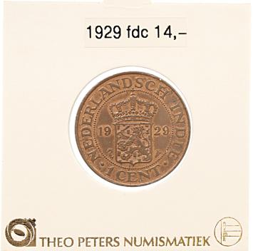 Nederlands Indië 1 cent 1929 fdc