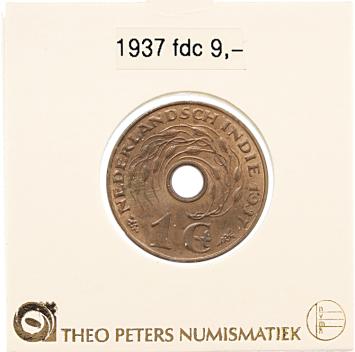 Nederlands Indië 1 cent 1937 fdc