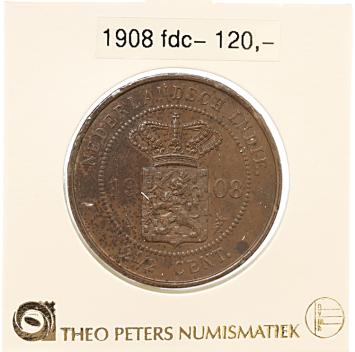 Nederlands Indië 2½ cent 1908 fdc-