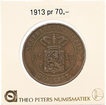 Nederlands Indië 2½ cent 1913 pr