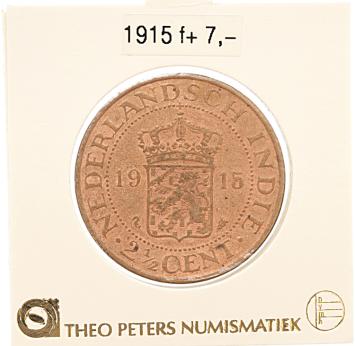 Nederlands Indië 2½ cent 1915 f+