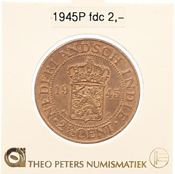 Nederlands Indië 2½ cent 1945P fdc