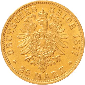 Germany Hamburg 20 mark 1877j