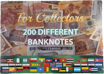 200 different banknotes world UNC