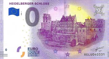 0 Euro biljet Duitsland 2020 - Heidelberger Schloss