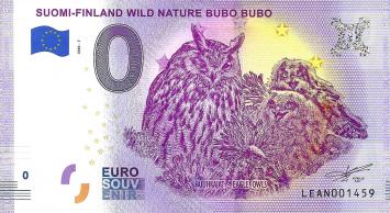 0 Euro biljet Finland 2020 - Wild Nature Bubo Bubo