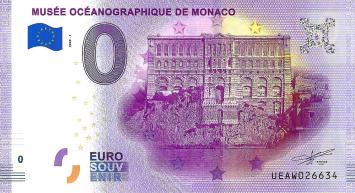 0 Euro biljet Monaco 2020 - Musee Oceanographique building