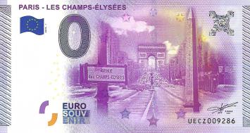0 Euro biljet Frankrijk 2015 - Paris Les Champs-Élysées