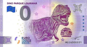 0 Euro biljet Portugal 2020 - Dino Parque Lourinha T-Rex