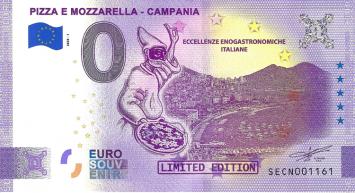 0 Euro biljet Italië 2020 - Pizza Mozzarella Campania