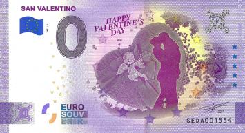 0 Euro biljet Italië 2021 - San Valentino