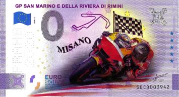 0 Euro biljet Italië 2020 - GP San Marino KLEUR