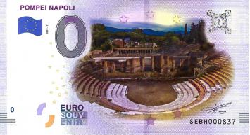 0 Euro biljet Italië 2019 - Pompei Napoli KLEUR