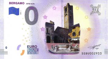 0 Euro biljet Italië 2019 - Bergamo KLEUR