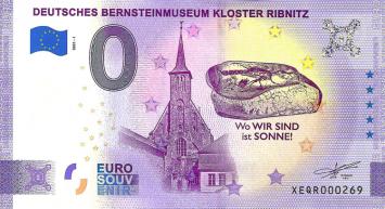 0 Euro biljet Duitsland 2021 - Deutsches Bernsteinmuseum Kloster Ribnitz
