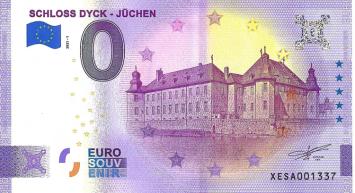 0 Euro biljet Duitsland 2021 - Schloss Dyck Juchen