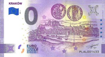 0 Euro biljet Polen 2021 - Krakow